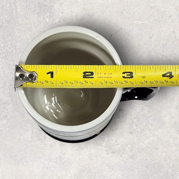 Vintage Motorola Semiconductors Mug Black Gold Hall USA Pedestal Mug Retro Tech - Picture 8 of 8